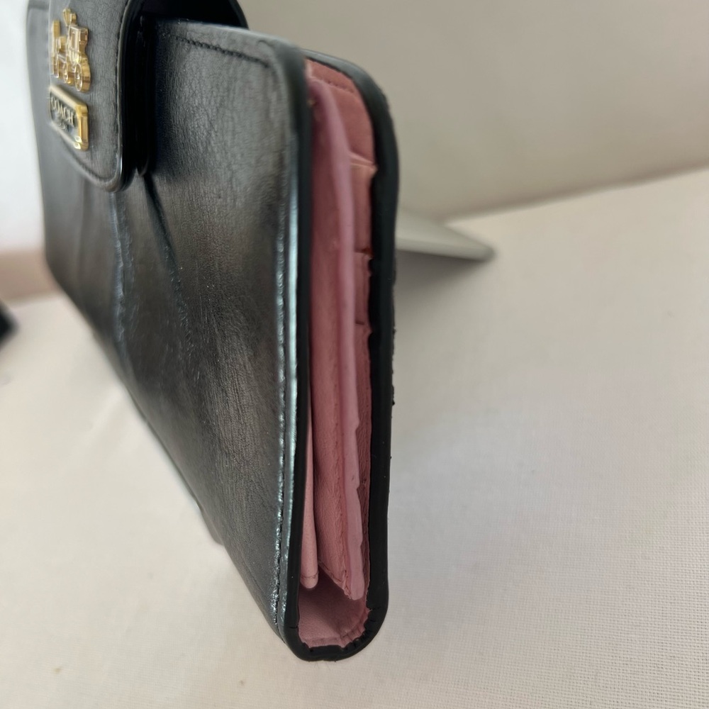 Coach Black Leather Wallet - Picture 3 of 15